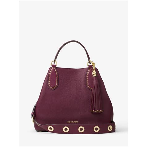 michael kors brooklyn bag purple|Michael Kors Brooklyn shoulder bag.